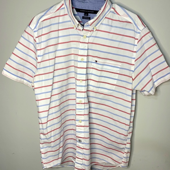 Mens Tommy Hilfiger Short sleeve button up - Picture 1 of 4